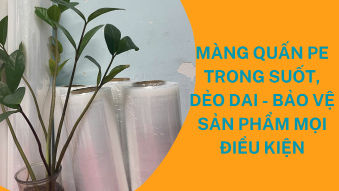 MÀNG QUẤN PE TRONG SUỐT, DẺO DAI - BẢO VỆ SẢN PHẨM MỌI ĐIỀU KIỆN