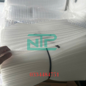 hình ảnh màng xốp pe foam 2mm cắt tấm NTP 