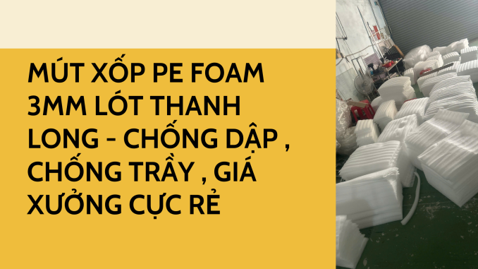 MÚT XỐP PE FOAM 3MM LÓT THANH LONG - CHỐNG DẬP , CHỐNG TRẦY , GIÁ XƯỞNG CỰC RẺ (1)