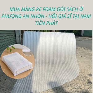 Hình ảnh màng pe foam 2mm gói sách.
