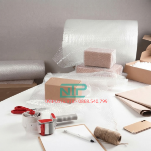 Hình ảnh gói hàng bằng xốp hơi NTP