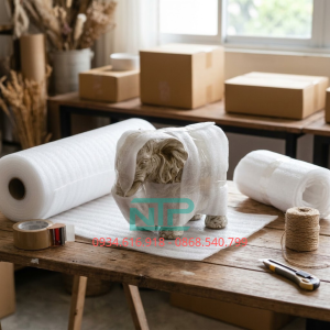 Hình ảnh minh hoạ màng xốp pe foam 2mm gói hàng decor