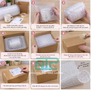 Các bước gói hàng online bằng xốp nổ