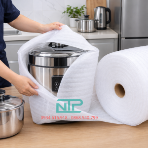 Màng pe foam gói thiết bị inox nhà bếp
