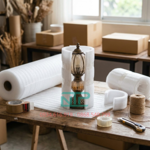 Hình ảnh màng pe foam 2mm gói đèn trang trí decor