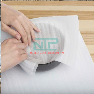 Hình ảnh minh hoạ xốp pe foam 3mm gói chén dĩa
